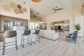 Living Space | Central A/C + Heating | Free WiFi