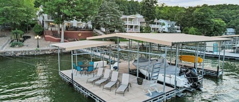 Large dock with plenty of space for you to relax and enjoy!