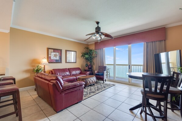 Living Room with Gulf View