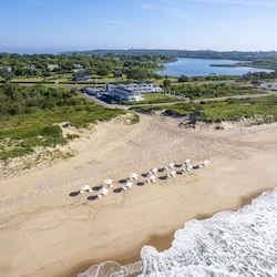 Aerial view of the property