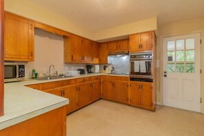 Fully stocked kitchen