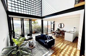Living room with lots of natural light