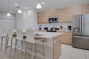 Indoors, Kitchen, Microwave, Oven, Refrigerator