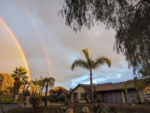 double rainbow over Villa Margarita