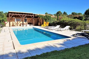 Schwimmbad des Ferienhauses