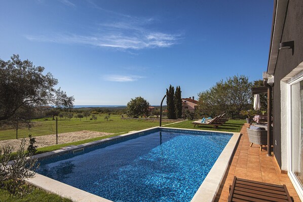 Piscine maison de vacances