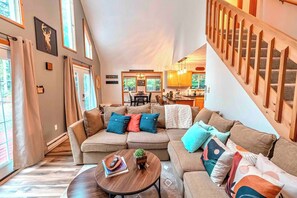 Cozy up with a good book and a cup of tea! Nothing like curling up in the living room for a cozy afternoon