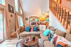 Cozy up with a good book and a cup of tea! Nothing like curling up in the living room for a cozy afternoon