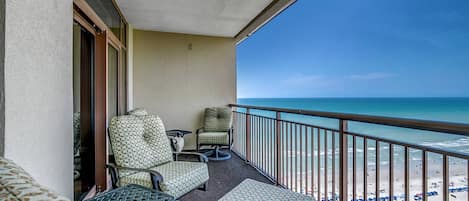 The private balcony is the best spot to relax after a long day at the pools and beach