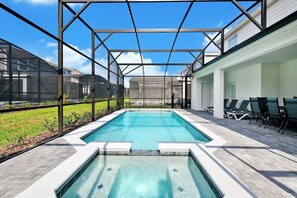 private pool with furniture