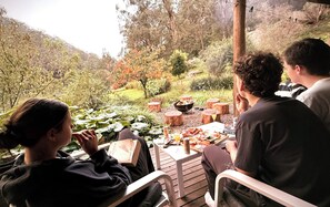 Platters and firepit