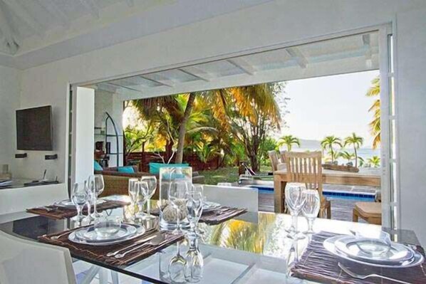 Dining Room at WV EZE, Lorient Beach, St. Barthelemy