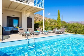 Beautiful villa with private pool and terrace with panoramic sea views