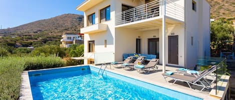 Beautiful villa with private pool and terrace with panoramic sea views