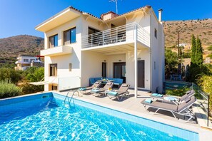 Beautiful villa with private pool and terrace with panoramic sea views