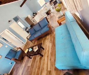 The bedrooms have HVAC and the great room is cooled by ceiling fans and breezes.