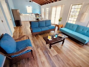 Expansive Great Features seating area and eat-in Kitchen