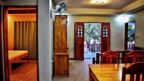 Living room and part of bedroom 1 towards the beach