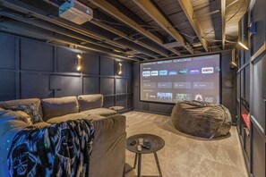 Catch your favorite movies on our 120-inch theater screen for an ultimate movie night experience.