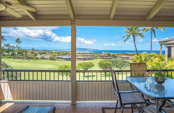 Panoramic View of Wailea Blue Course & Endless Ocean