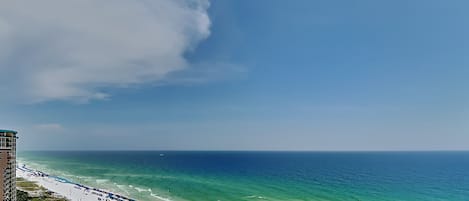 Vista para a praia ou o mar