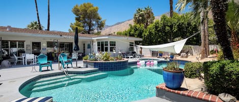 Private instagrammable pool with ample outdoor seating!