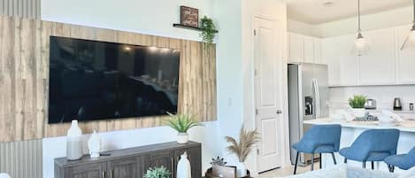 living room with TV