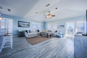 This is the main living room area of the home