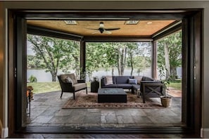 Verandah surrounded by nature