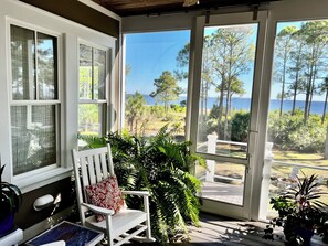 Rocking Chairs on Screened Porch