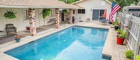 Kick back and relax around the pool 