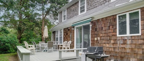 Hyannis Vacation Rental | 4BR | 1.5BA | 1,800 Sq Ft | Stairs Required