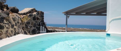 Magical Santorini Villa | 1 Bedroom | Premium Private Suite | Beautiful Sea Views & Private Pool | Finikia by Villamore