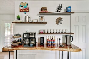Did you say coffee bar with syrups. Yum!
