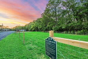 Bringing fido? Enjoy your very own dog park!