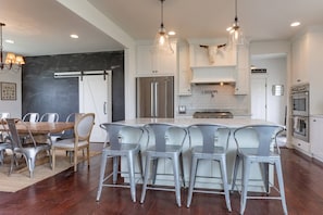 Fully stocked kitchen with everything you need to cook a great home-cooked meal.