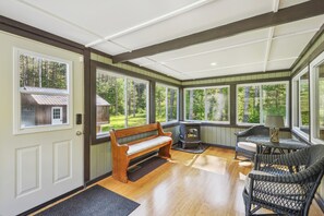 Sunroom | Entry | Pellet Stove