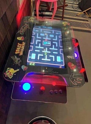 Ms. Pac-Man on Pub Style Arcade Game Table