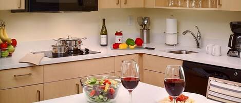 Kitchen and dining area