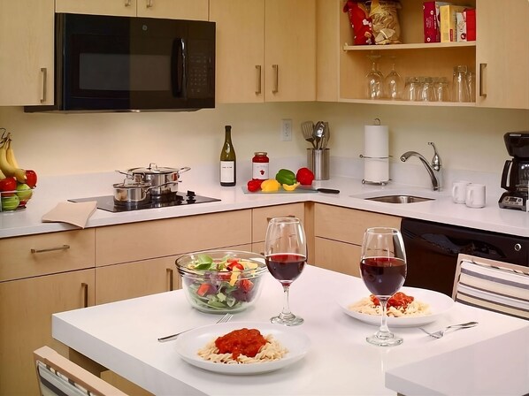 Kitchen and dining area