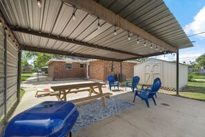 Ready for endless summer BBQs under our new patio cover!