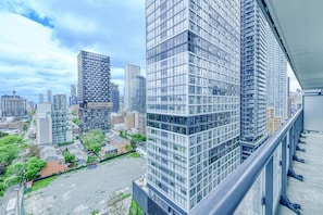 Blick vom Balkon
