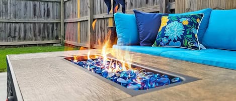 Hand crafted outdoor fire pit