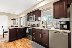 Create unforgettable dining experiences in your well-furnished kitchen.