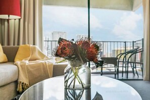 Resort-style living with the comforts of home blend into a unique and comfortable stay