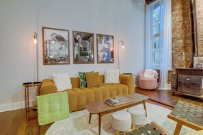 Living Room | Wood-Burning Stove (No Longer Available)