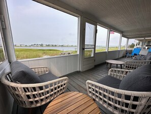 Screened in wraparound porch