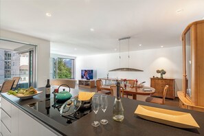 Kitchen and dining area