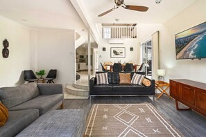 Open-plan in design, the living area is spacious and stylish.