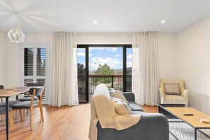 Easy access to the deck from the living room
